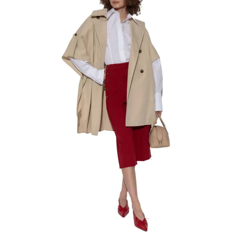 SportMax Nelson Button Up Puff Sleeved Top-3