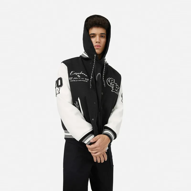 EVISU Puffer Jackets Men Black-2