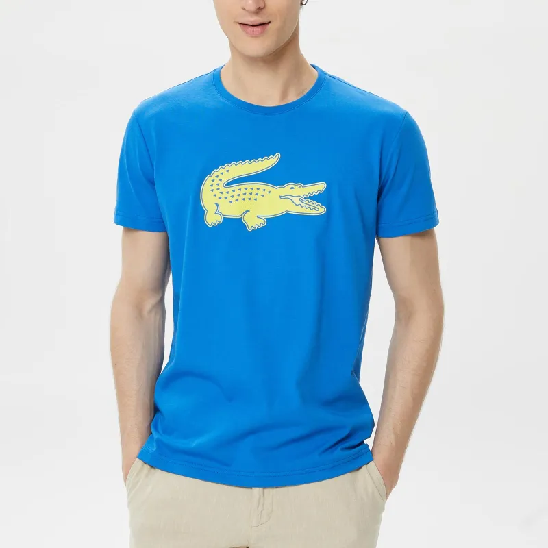 LACOSTE T-Shirt Men's Blue Yellow-3