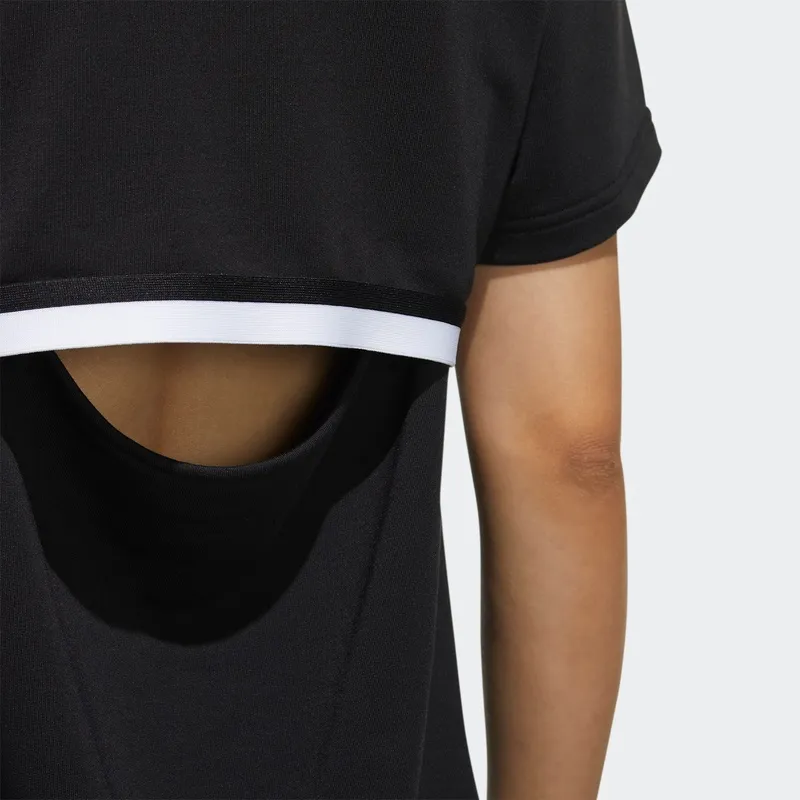 Adidas Neo Short Sleeved Dresses Women's Black-5