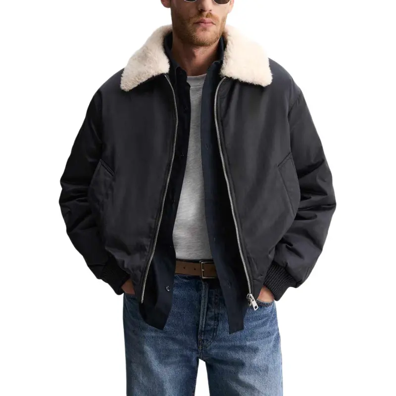 ZARA Jackets Men Blue-4