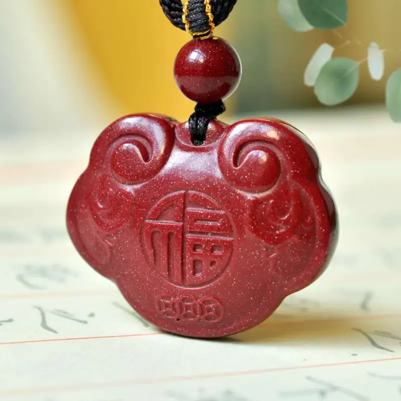 Gifts Cinnabar Necklaces Unisex-4
