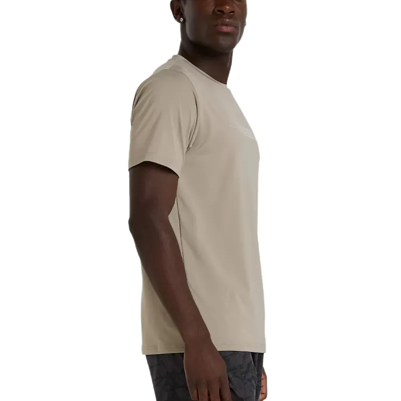 New Balance Linear Lines Performance T Shirt Men's Dry Stones-2