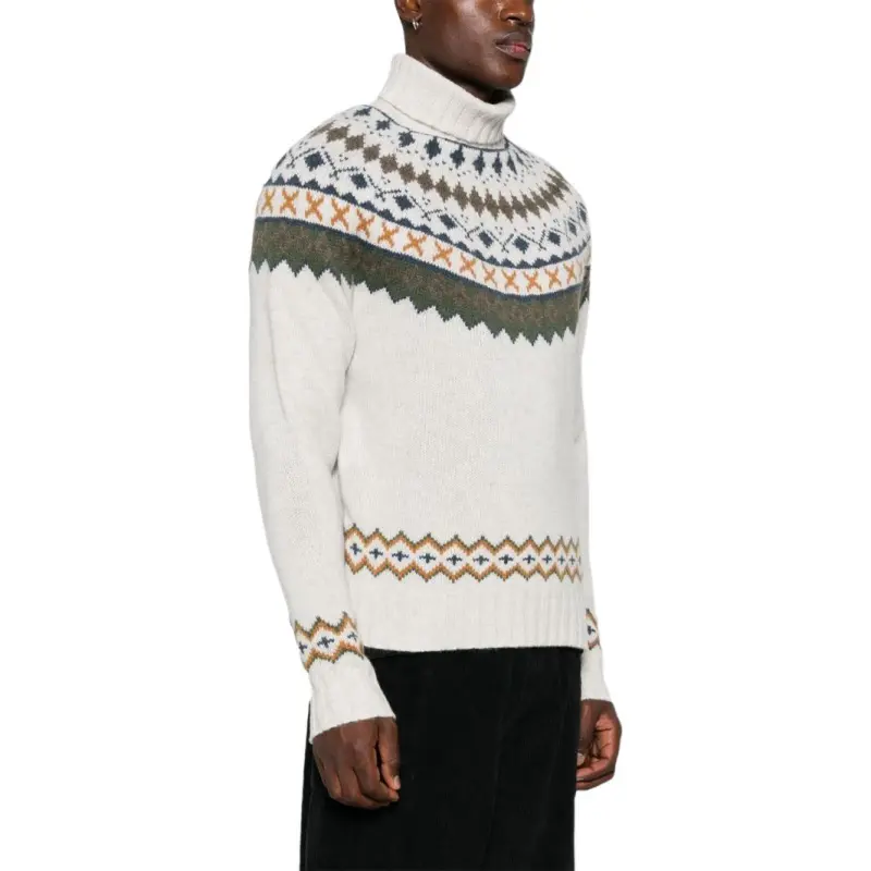 BARBOUR Isle Intarsia Turtleneck Jumper-3