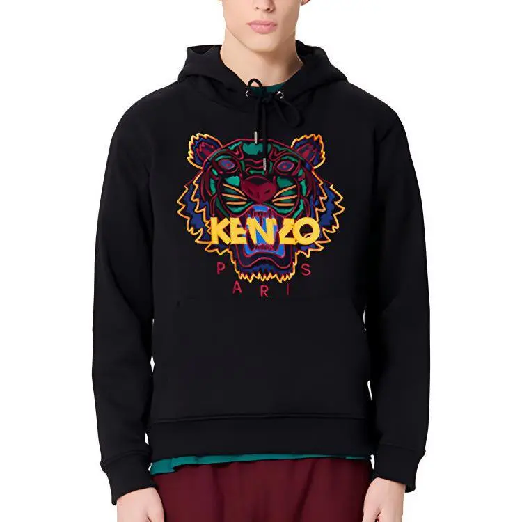 KENZO Tiger Logo Embroidered Hoodie-1