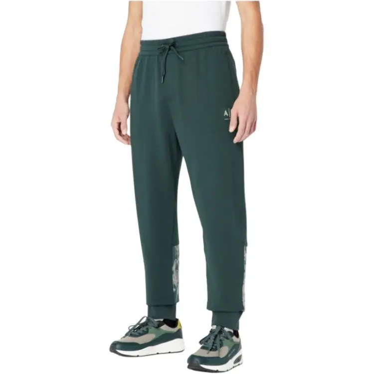 ARMANI EXCHANGEAE SS23 Knitted Sweatpants Men's Green-3