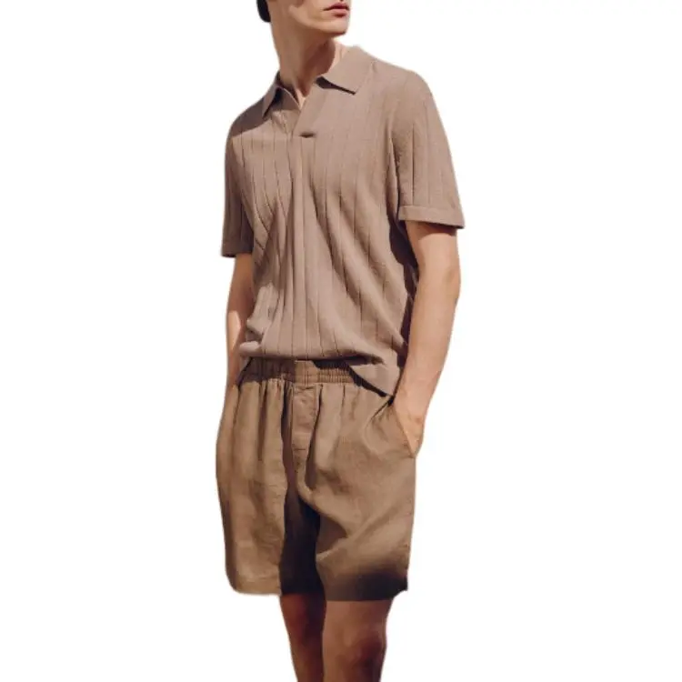 H&M Polo Shirts Men Umber-1