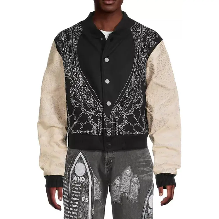 Who Decides War Notre Dame Varsity Jacket-2
