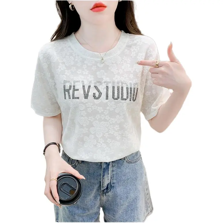 Flowers In Water T Shirt Women's-4