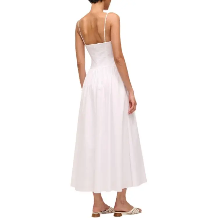 Staud Slip Dresses Women's White-1