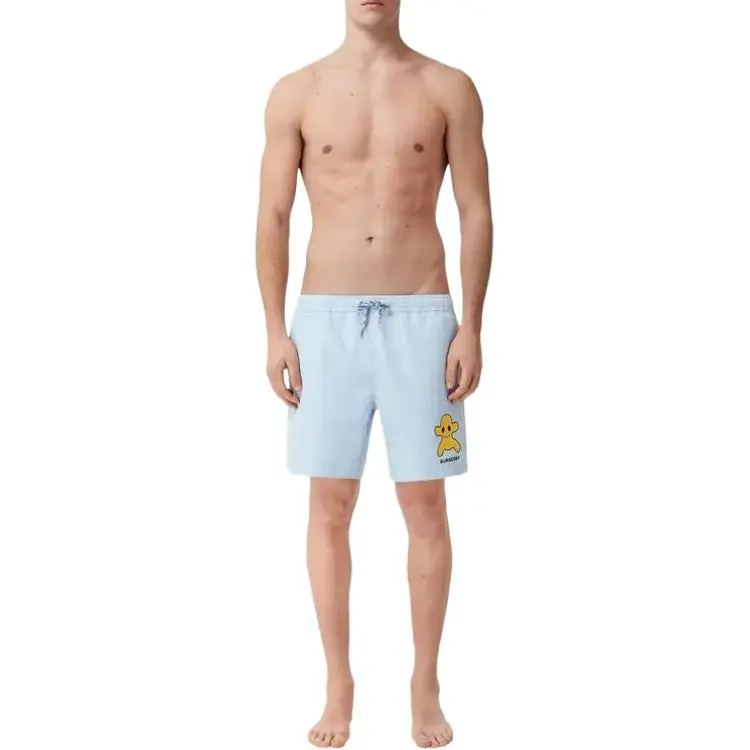 Burberry Swimming Shorts Men's Light Blue-2