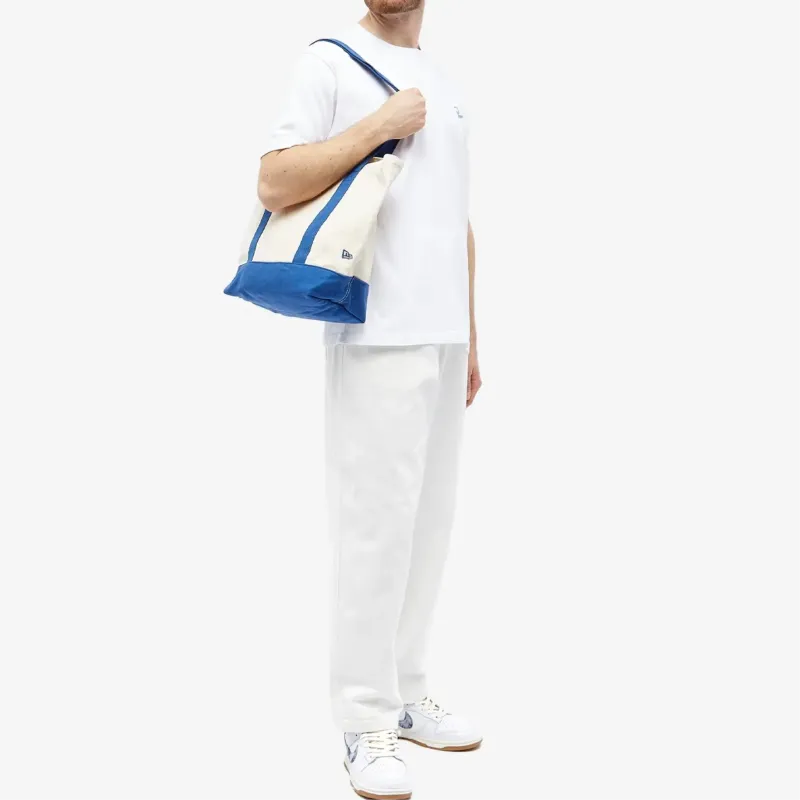 New Era Cotton Tote Bag Shopping Bag Handbag Shoulder Bags Regular Women's Cream-4