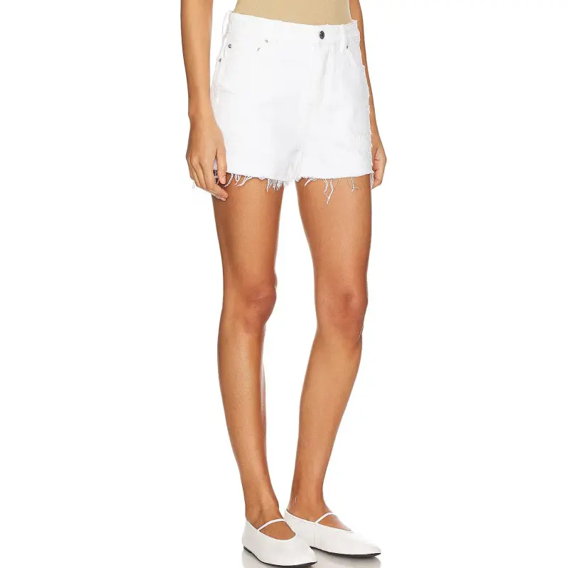 GRLFRND Denim Shorts Women's White-2