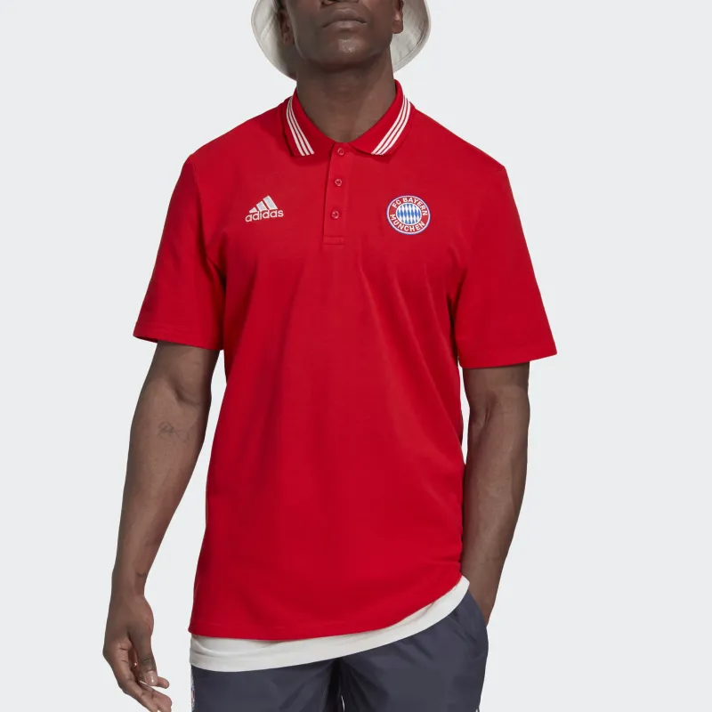 Adidas Fc Bayern Dna Polo Shirt Polo Shirt Men's Red-3