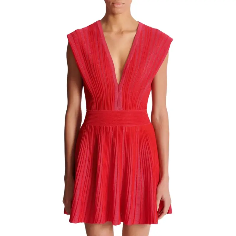 BALMAIN Raised seam Mini Dress-1