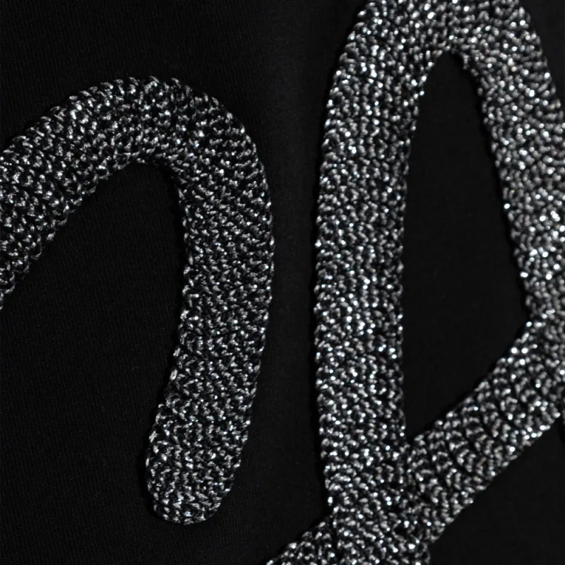 EMPORIO ARMANI Cotton jersey T shirt With Oversized Lurex Logo-4