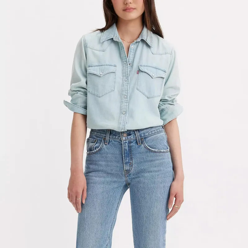 Levi's Shirt Women's Light Blue-2