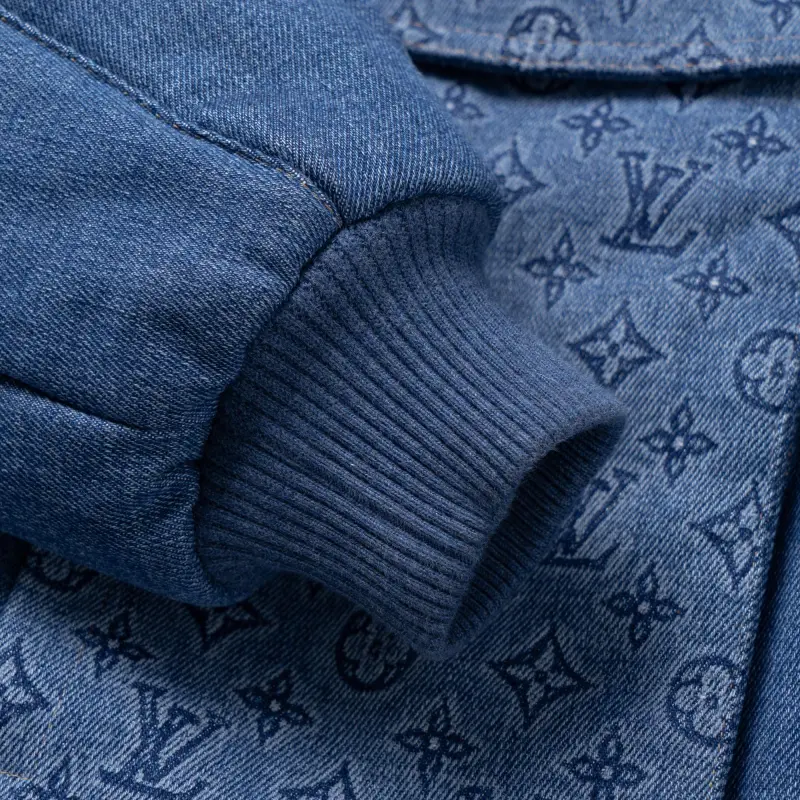 LOUIS VUITTON Monogram Padded Denim Jacket-7