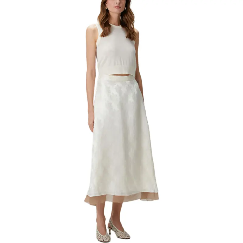 FENDI Patterned jacquard Midi Skirt-2