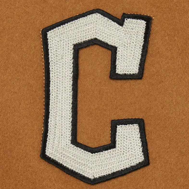 MLB Cleveland Guardians Cultive Jackets Coats Unisex Camel-3
