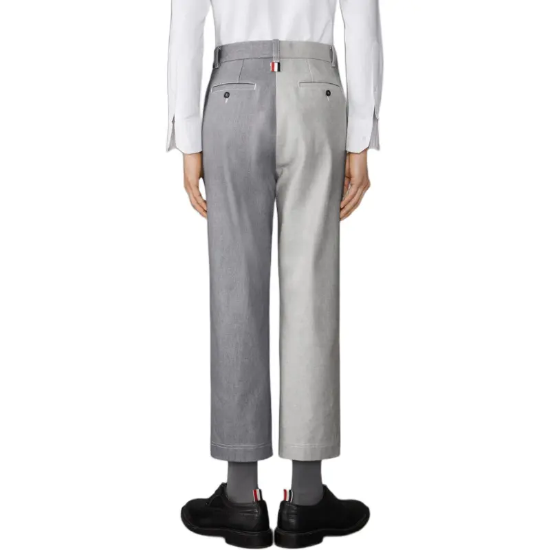 THOM BROWNE Two Toned Mid Rise Jeans-5