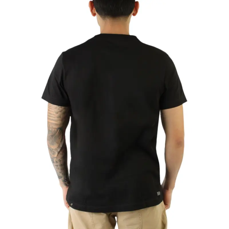 LACOSTE T-Shirt Men's Black Yellow-4