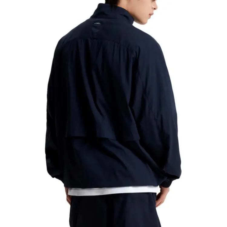 New Balance Trench Coat Men's Marine Blue-1