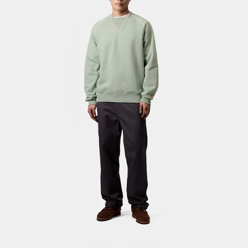 Carhartt WIP Chase Sweatshirts Men Frosted Green-2