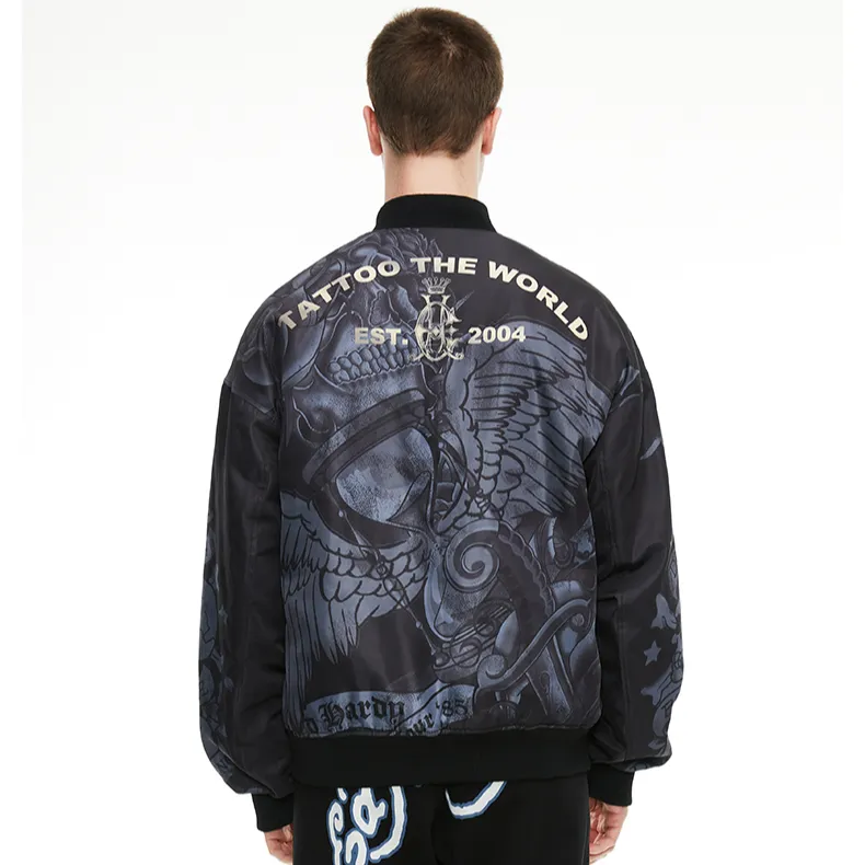 Ed Hardy SS22 Loose Fit Jacket Men's Black-3