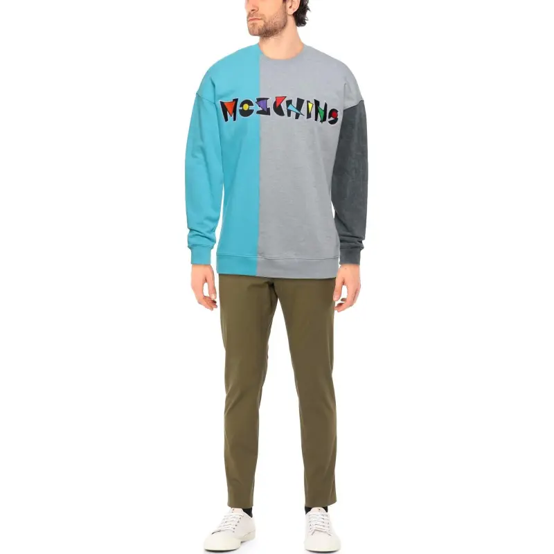 MOSCHINO Sweatshirts Men Gray-4