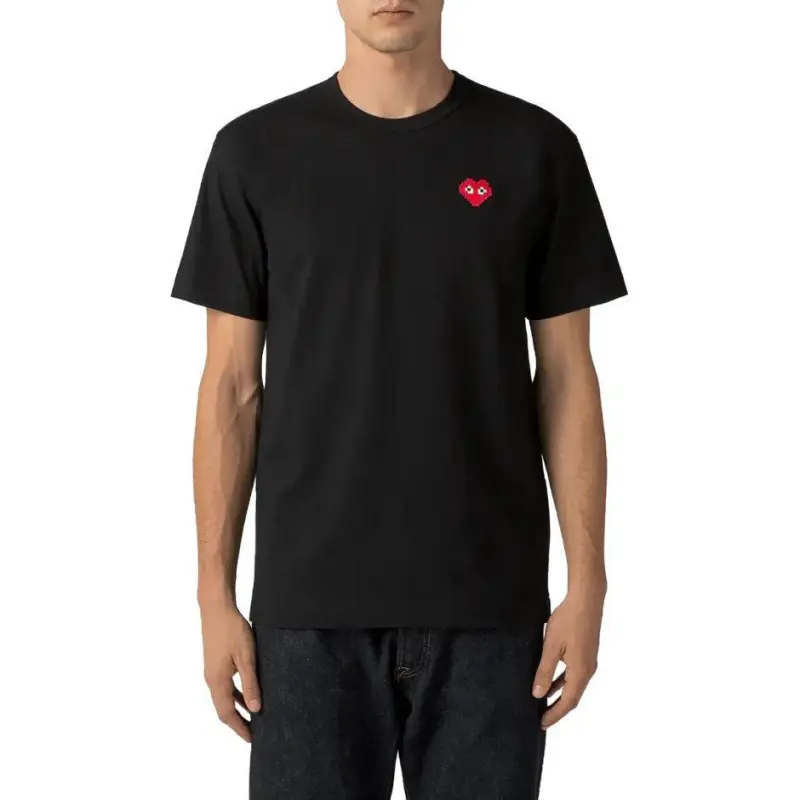 CDG Play CDG Play X INVADER Pixel Series T Shirts Men Black-2