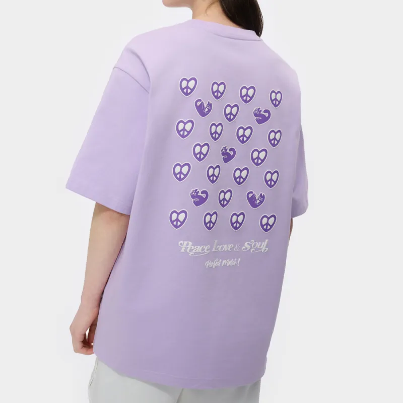 FILA FUSION FOB Series T Shirt Unisex Dream Light Purple-4