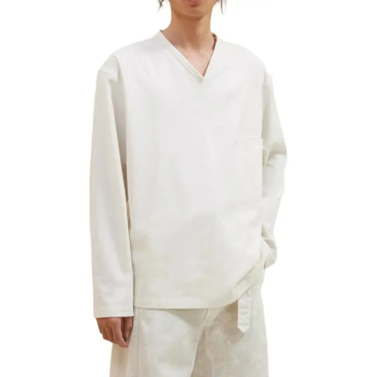 Lemaire V neck Cotton T shirt-2