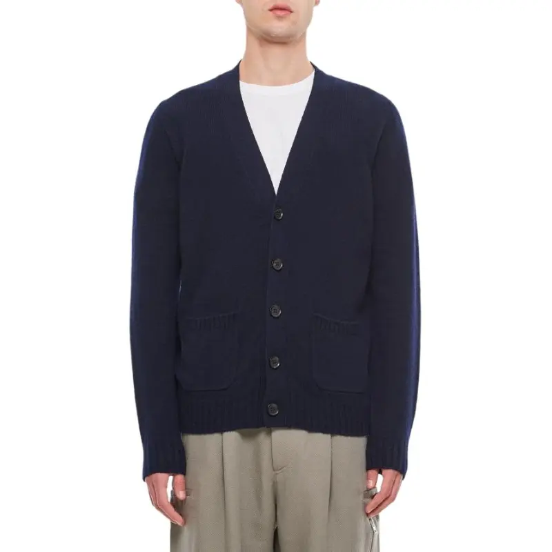 Drumohr V neck Lambs wool Cardigan-3
