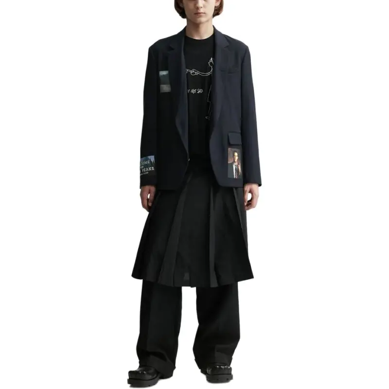 UNDERCOVER Wool One Button Jacket-2