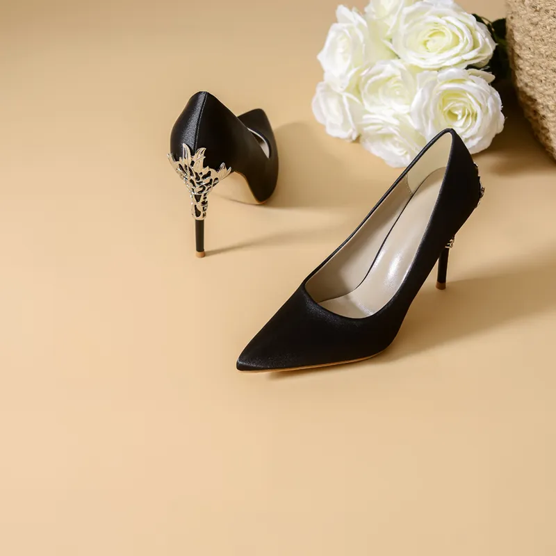 YAFEI XUANYU Slim Heel High Heels 10cm Women's-18