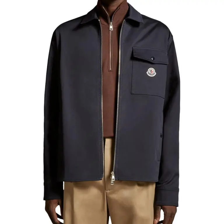 Moncler Shirt Men's Marine Blue-3