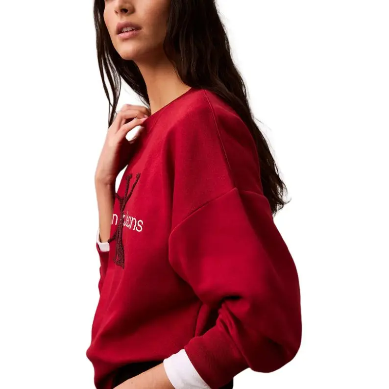 CALVIN KLEIN Sweatshirt Women's Burgundy-3