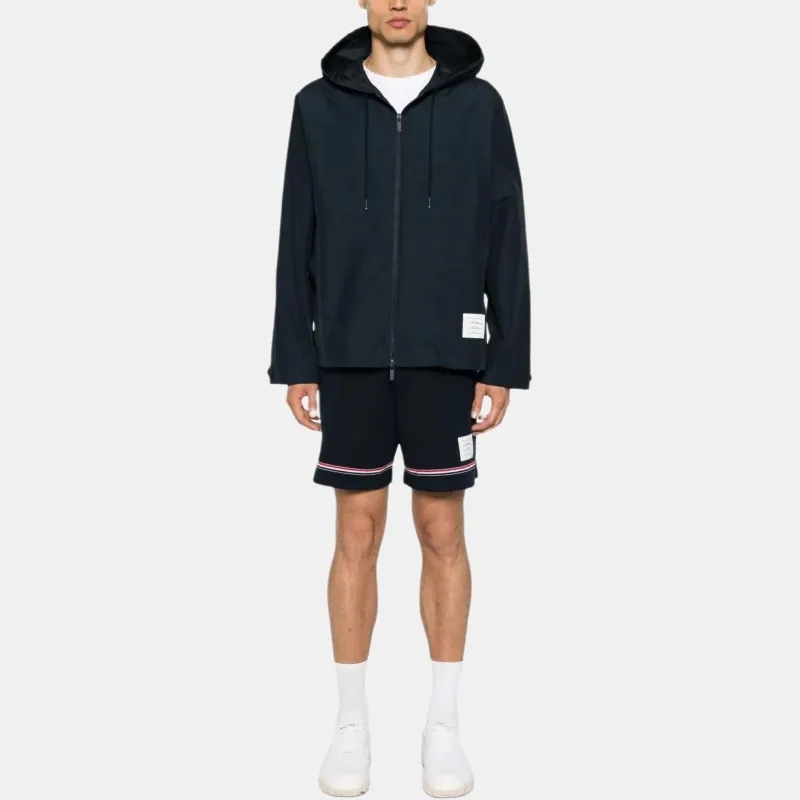 THOM BROWNE Zip up Ripstop Hooded Jacket-1