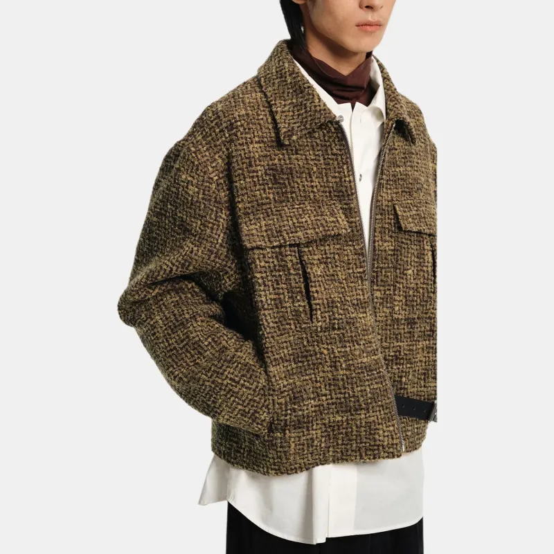 NANS STUDIO Jackets & Coats Men's Gold Brown-2