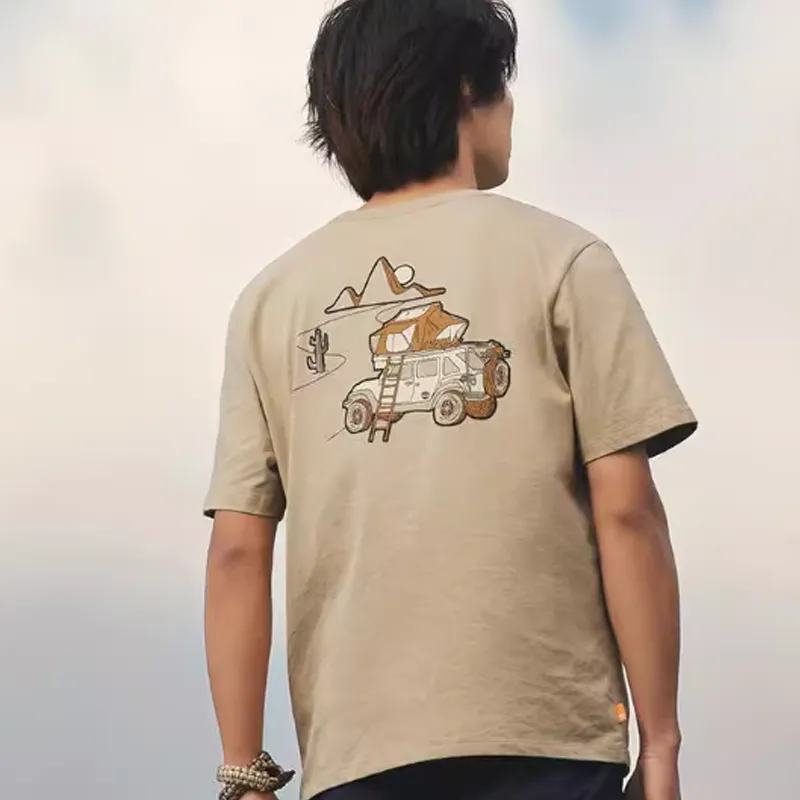 Timberland T Shirt Unisex Light Mud-3