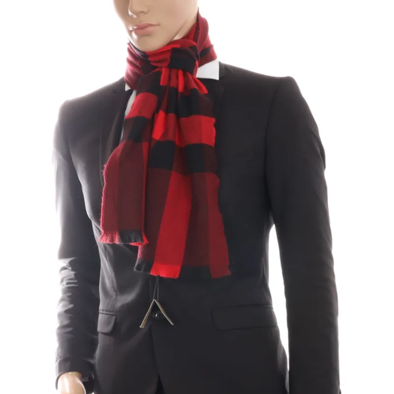 Burberry Knit Scarves Unisex Red-2