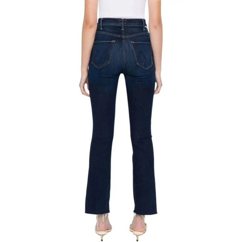 MOTHER The Hustler Flood Frayed Jeans-3