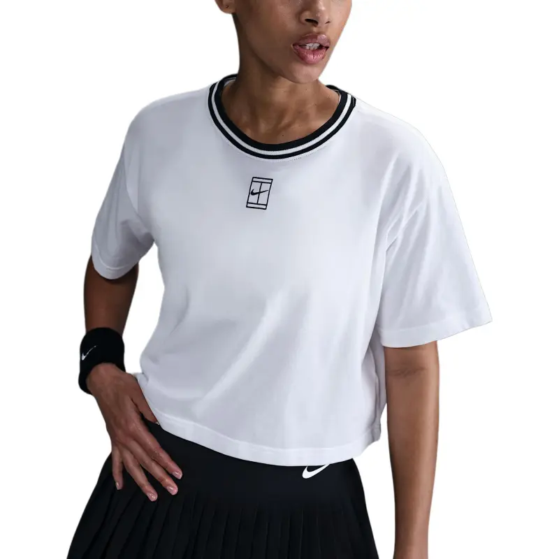Nike Heritage Women's Dri FIT Short Sleeve Cropped T Shirt-2