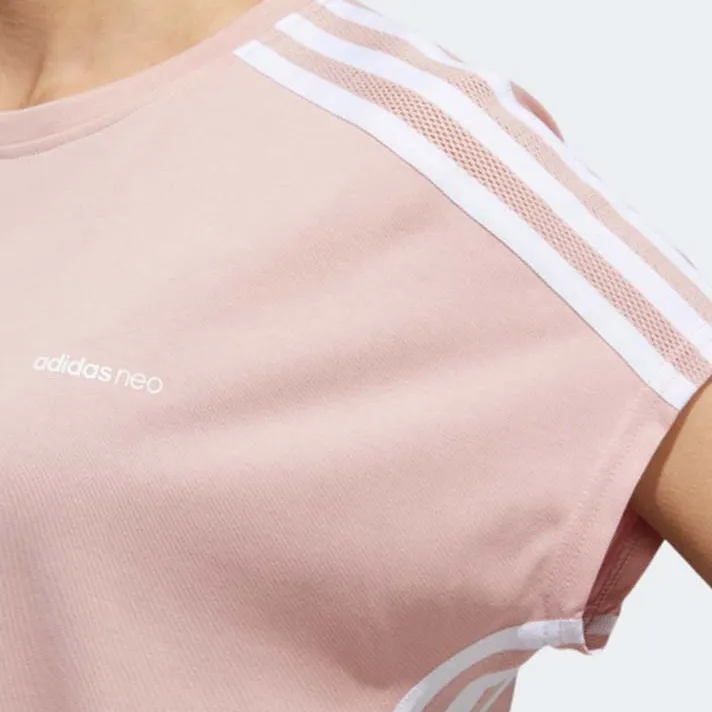 Adidas Neo Short Sleeved Dress Women's Vibrant Pink-4