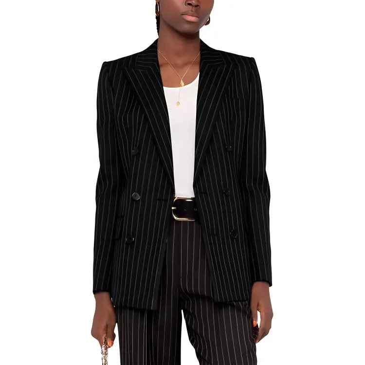 SAINT LAURENT SS22 Business Suit Coat Women's Black-2