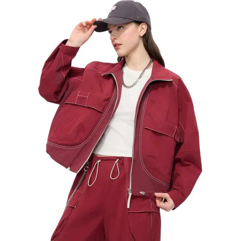 FILA FUSION WORKWEARFILA FUSION X Jacket Women's Dark Brown Burgundy WI-2