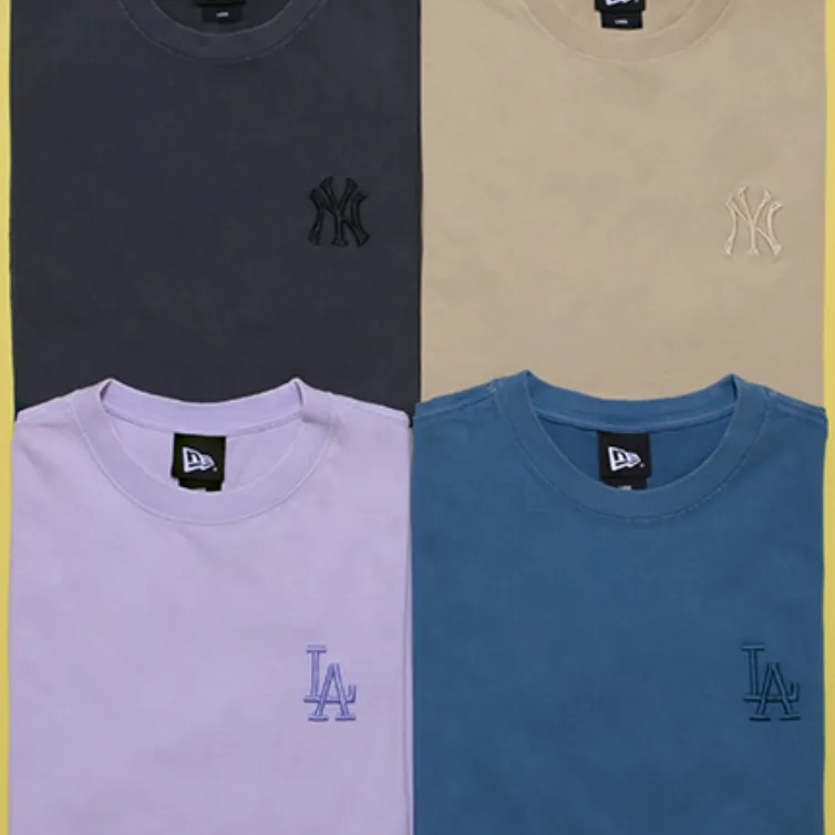 New Era T Shirts Unisex Yellow-3