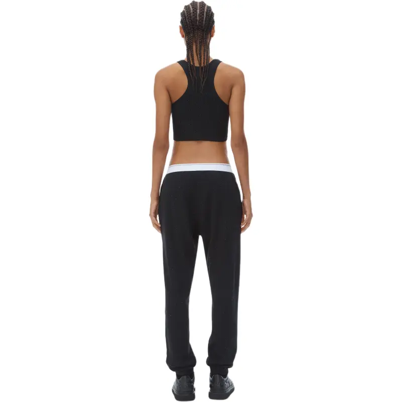 Alexander Wang Crystal-embellished Track Pants-1