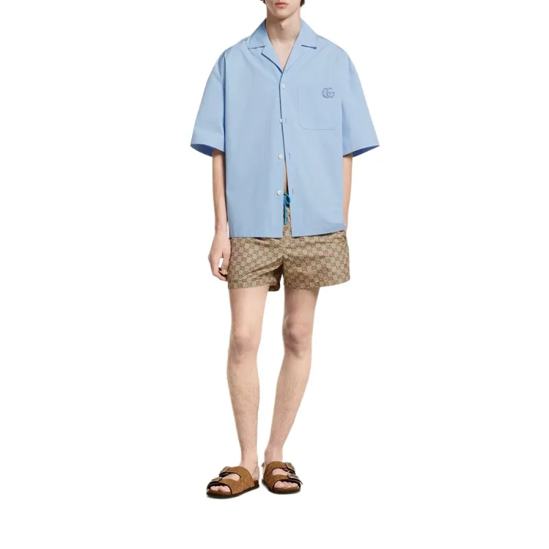 GUCCI FW25 Swimming Shorts Men's Dark Brown-1